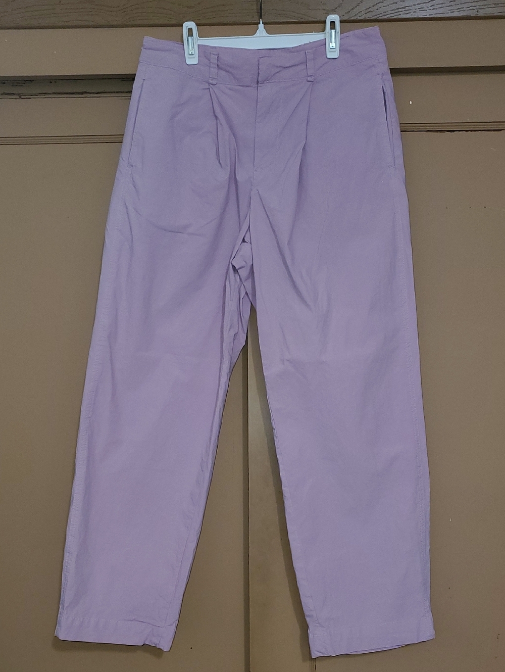 Free People Lavender Straight-Leg Trousers